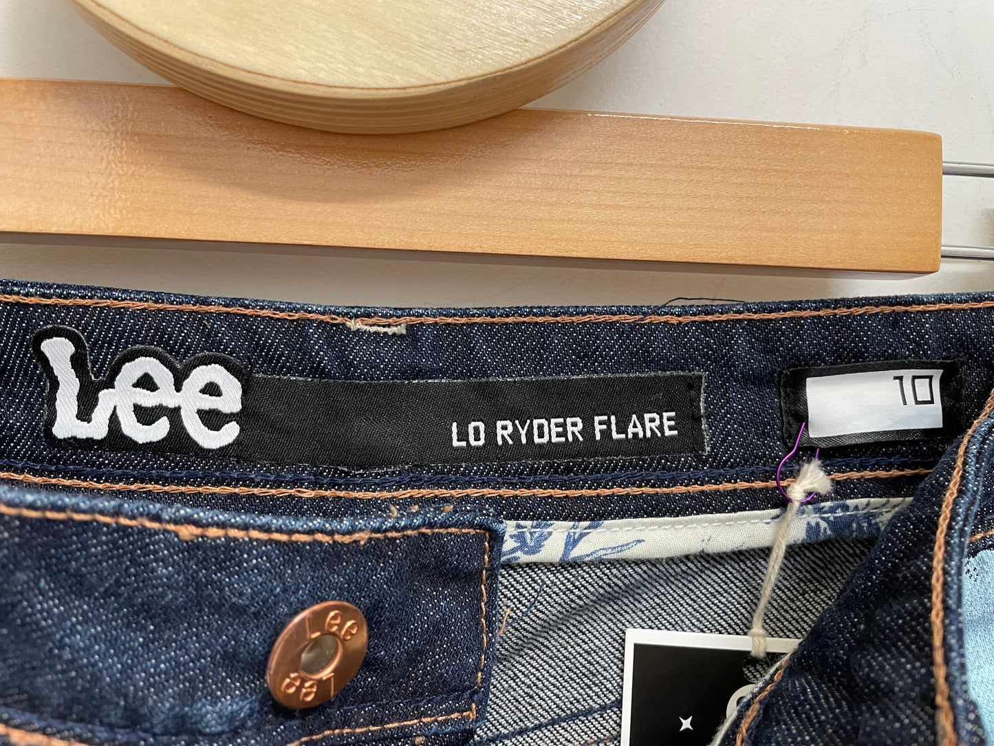 Pastel Patch Flare Jeans Size 10