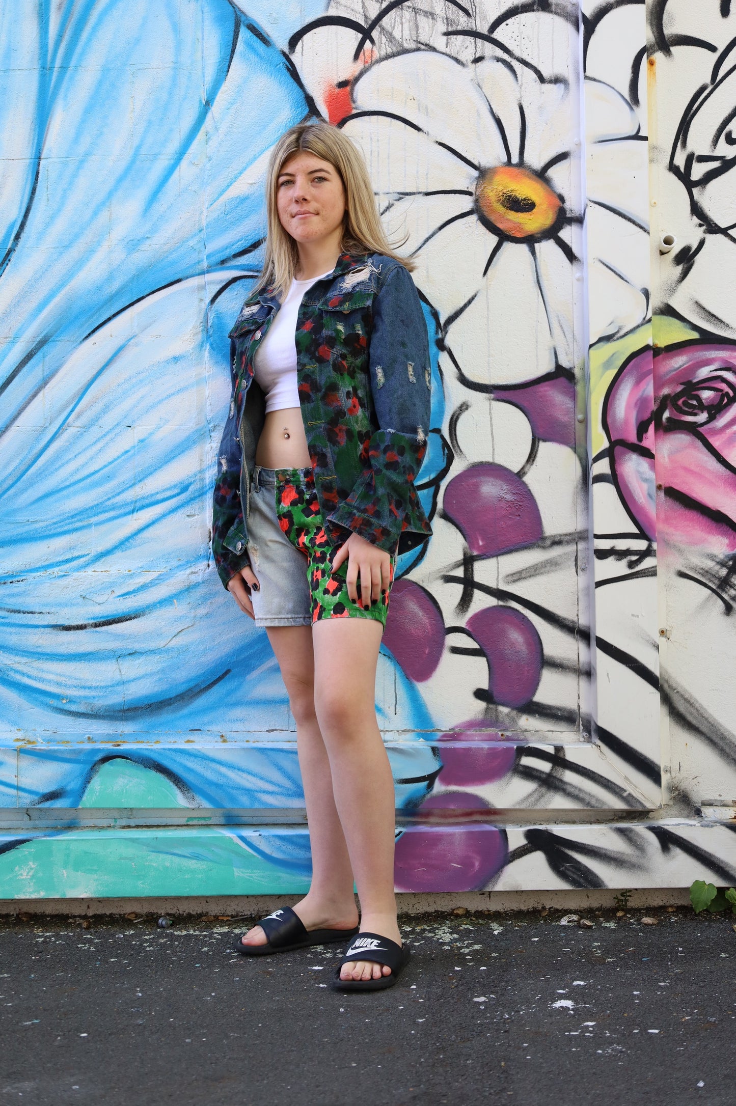 Dark Denim Dreams - Oversized Scrunchie