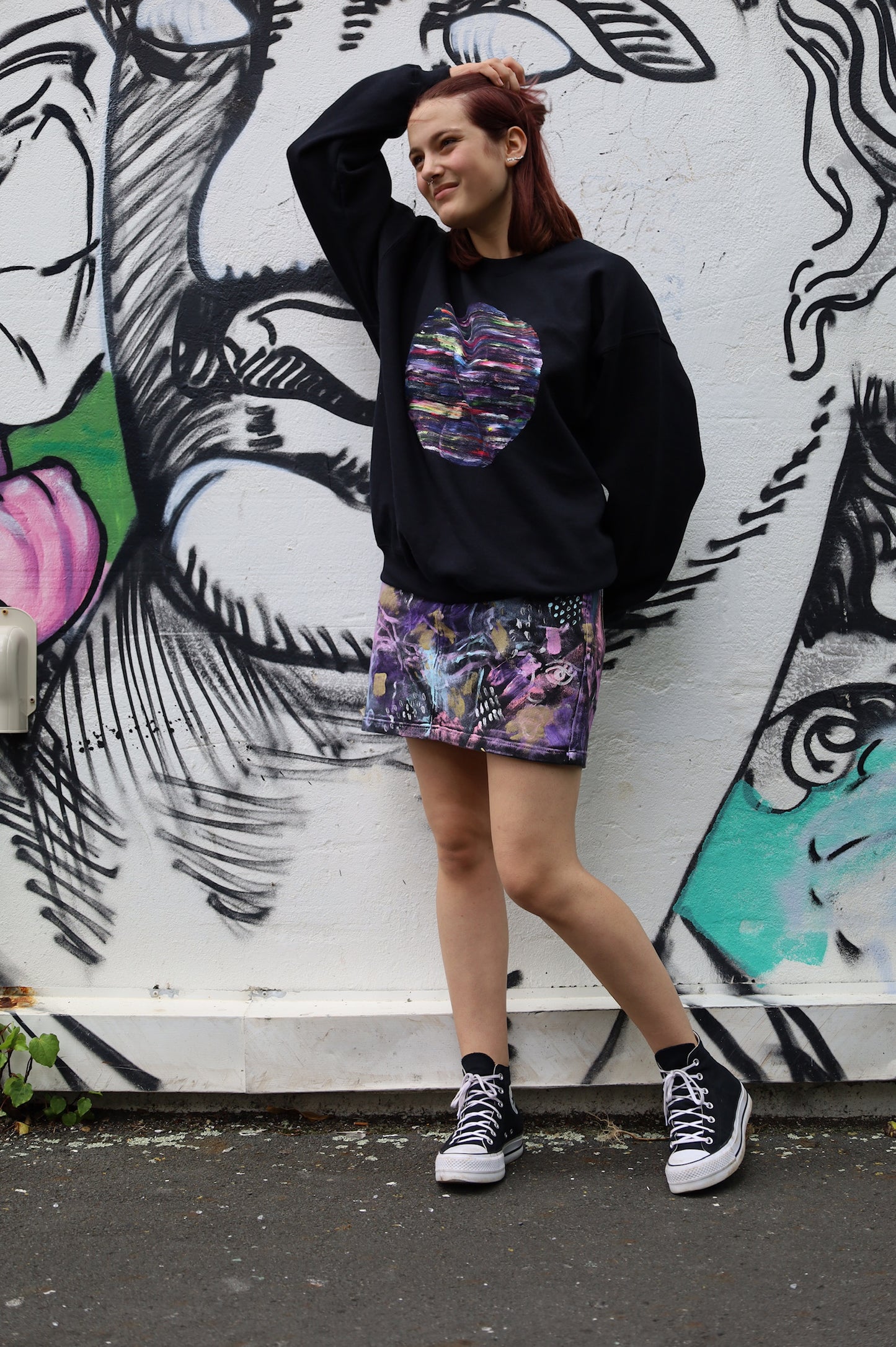 Lucid Lovers Denim Skirt size 16