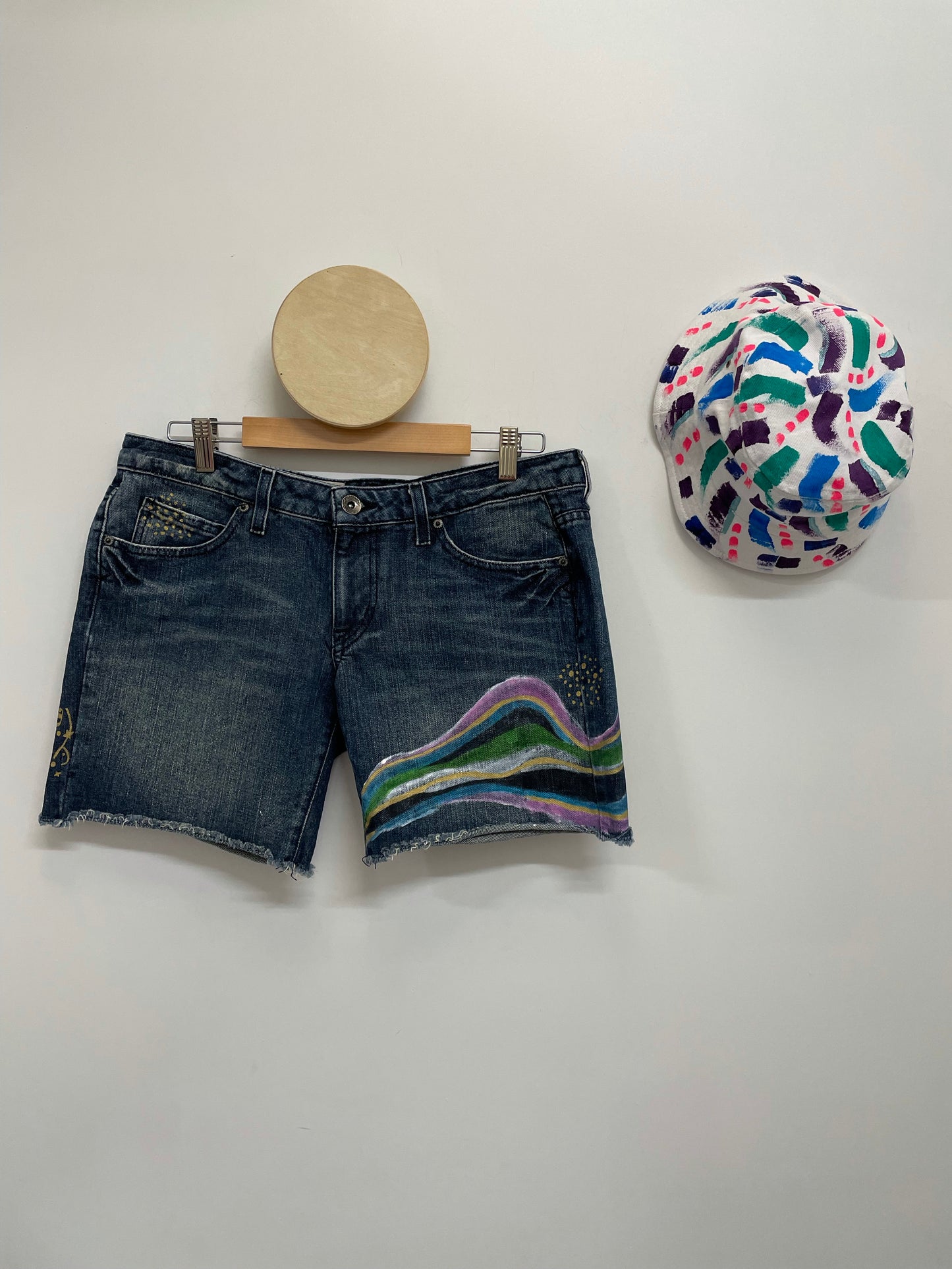 Rainbow Stripe Shorts Size 12
