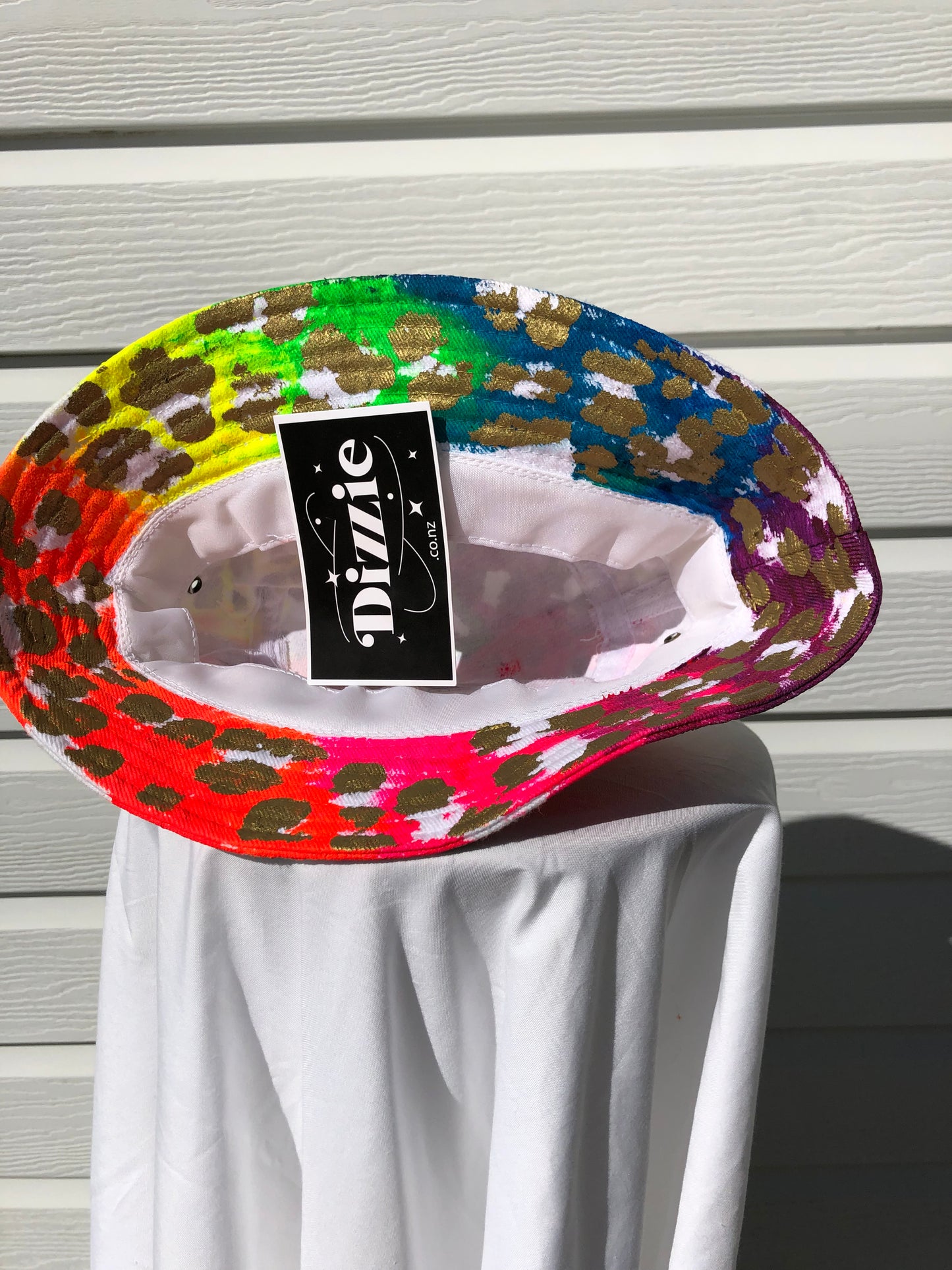 Rainbow Leopard - 100% Heavy Brushed Cotton Bucket Hat