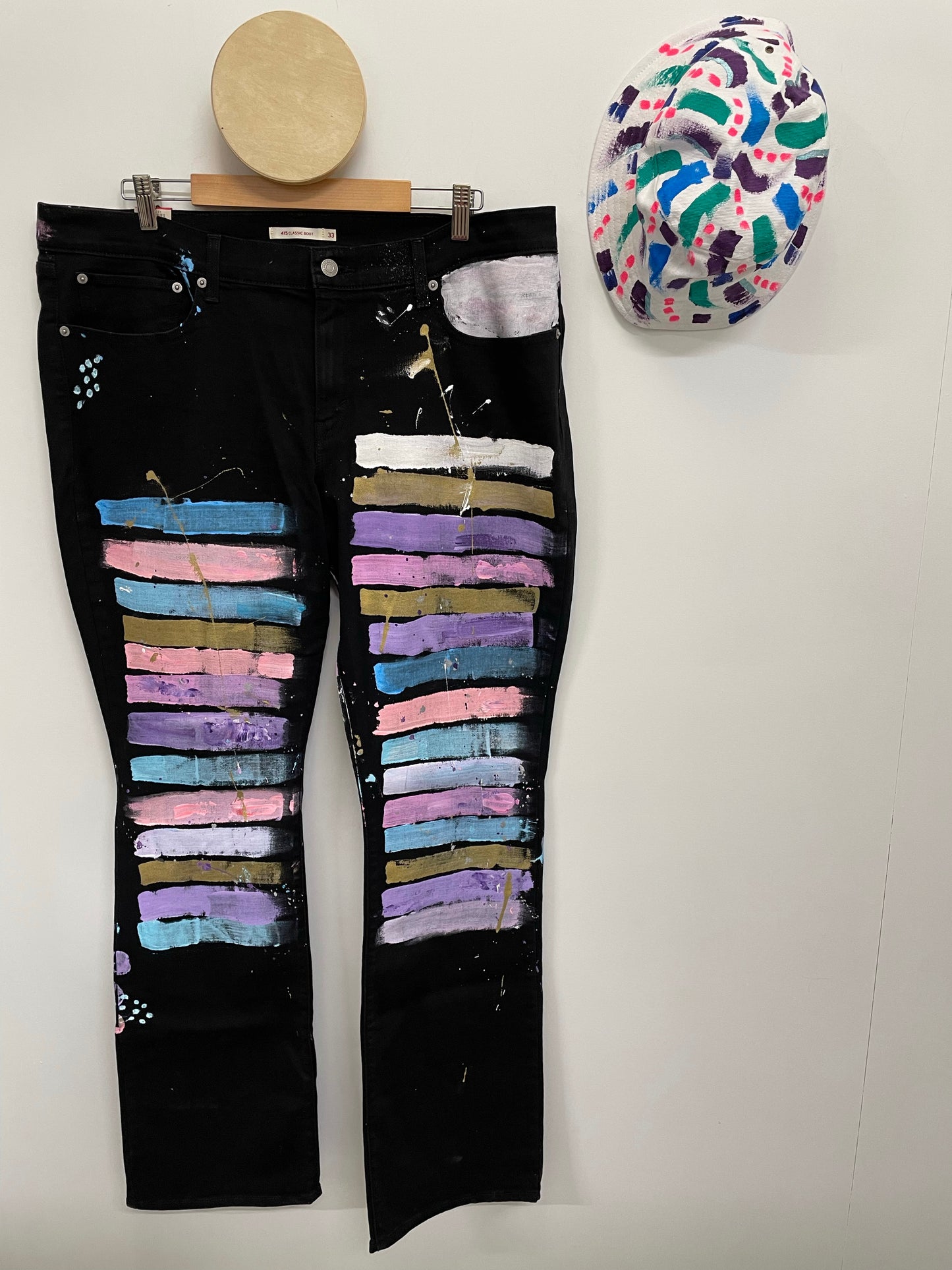 Stripe Denim Jeans Size 33