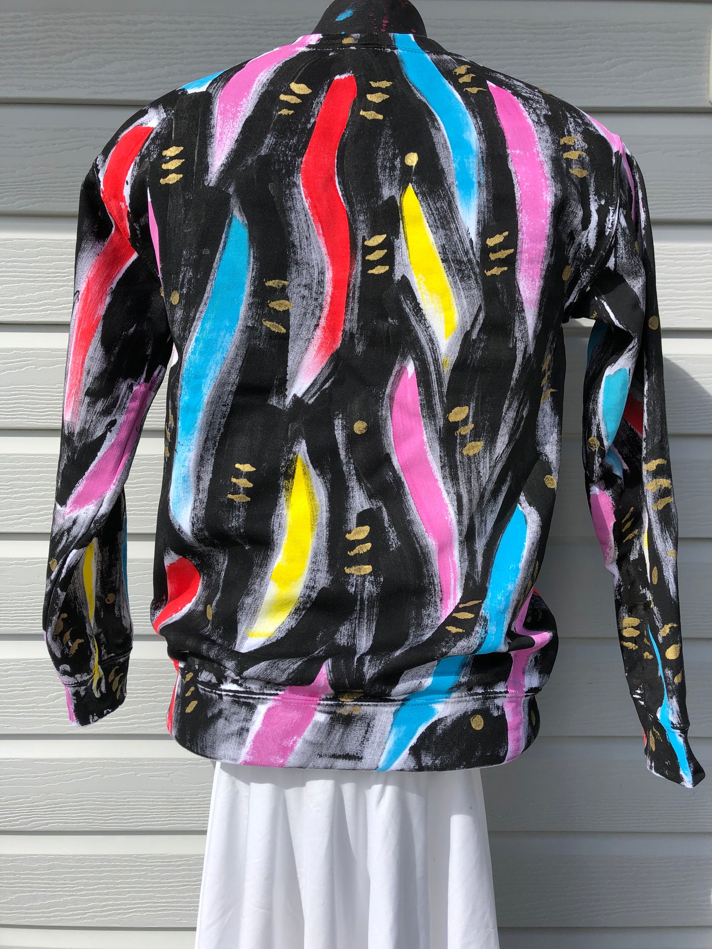 Neon Graffiti Sweater Size S