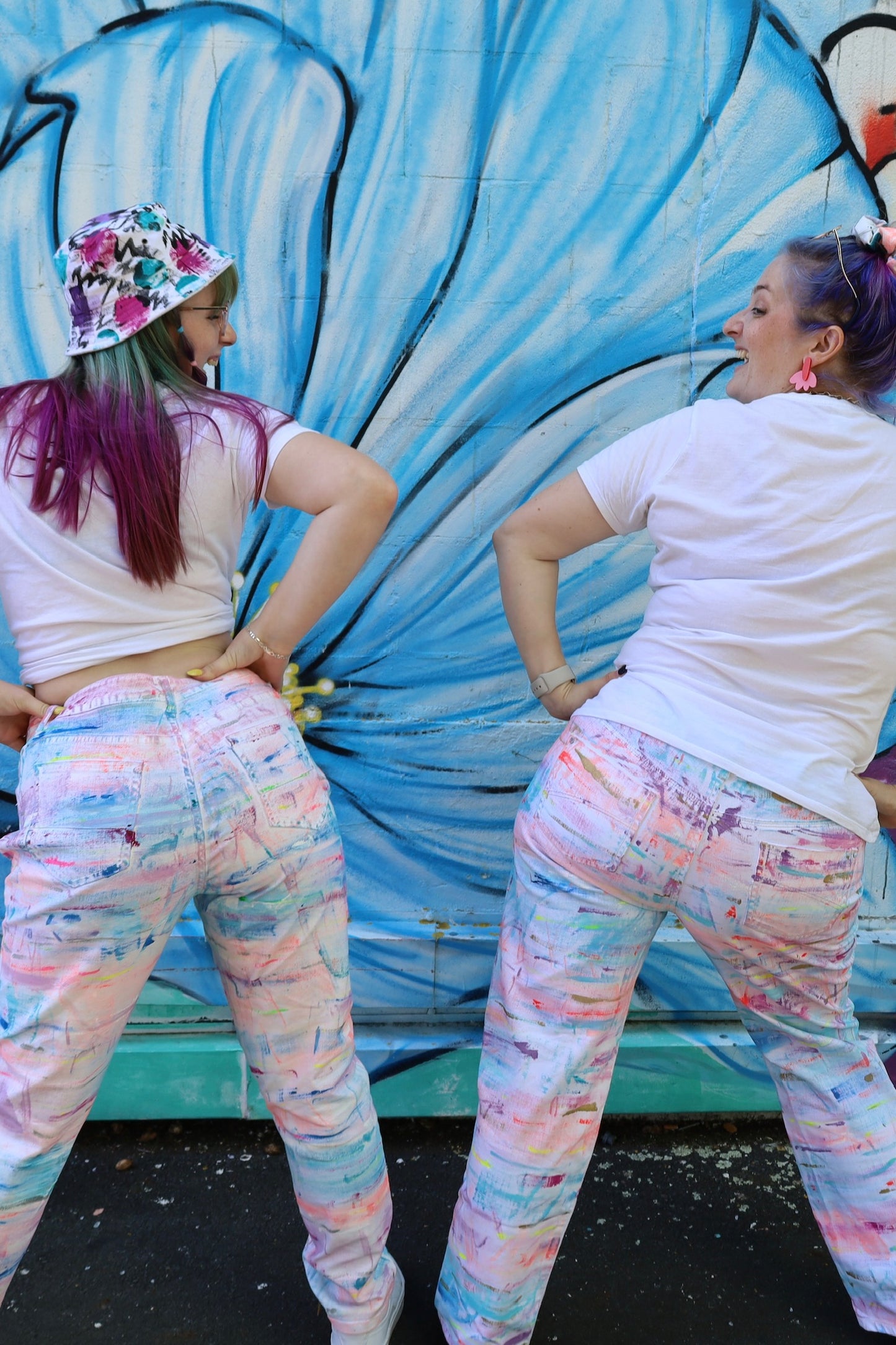Pastel Bootleg Jeans