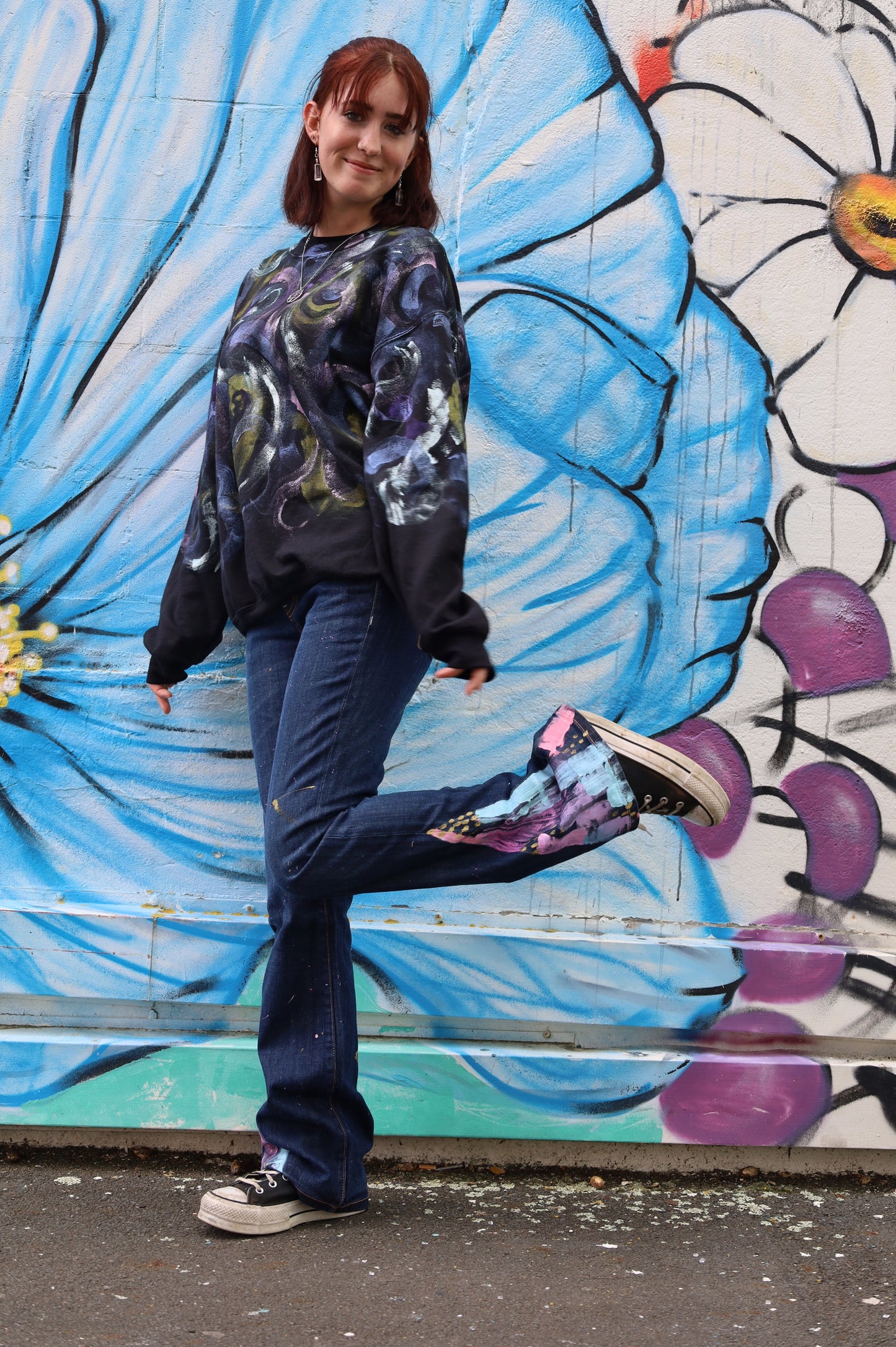 Pastel Bootleg Jeans