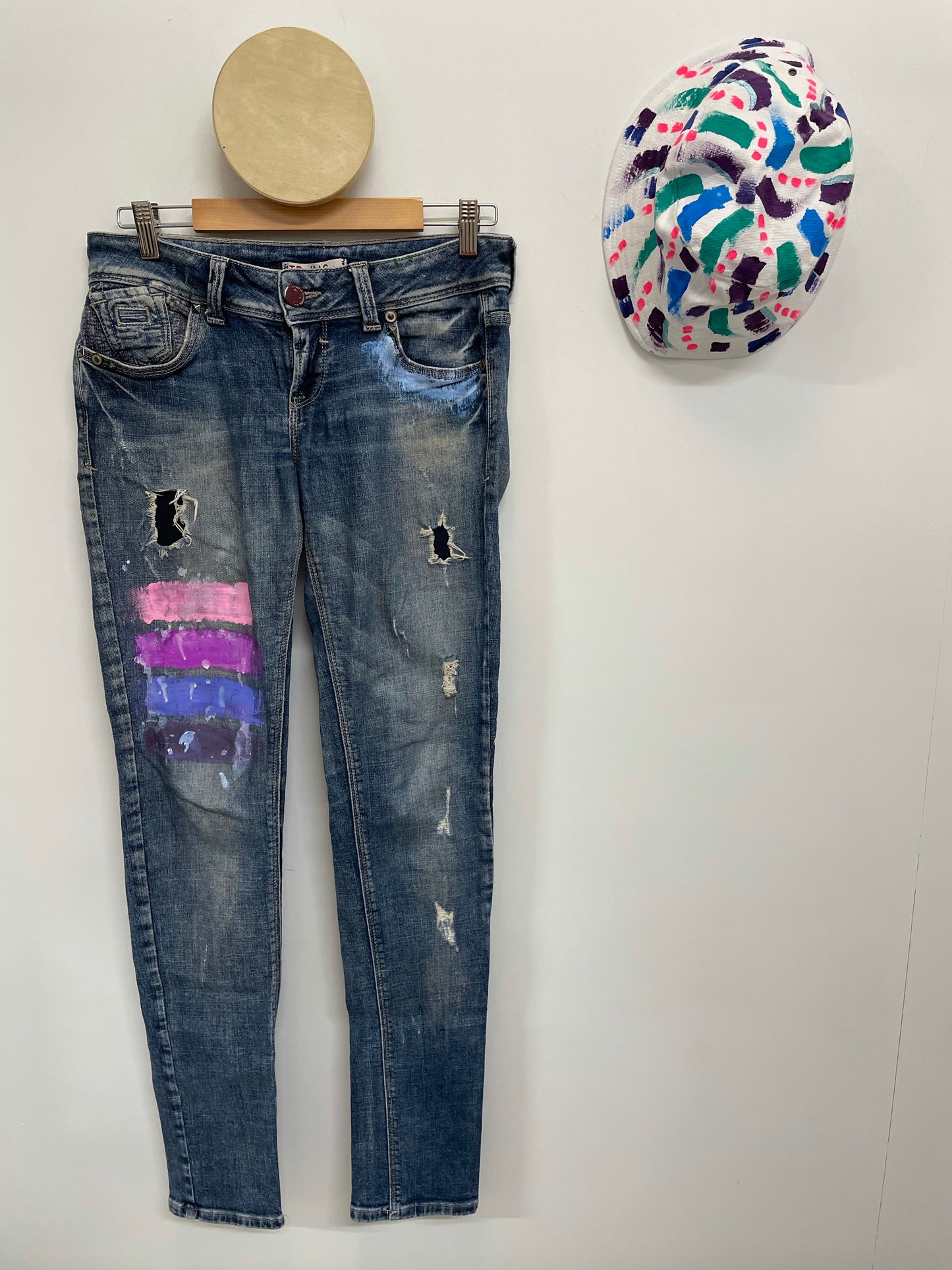 Stripe Jeans Size 28