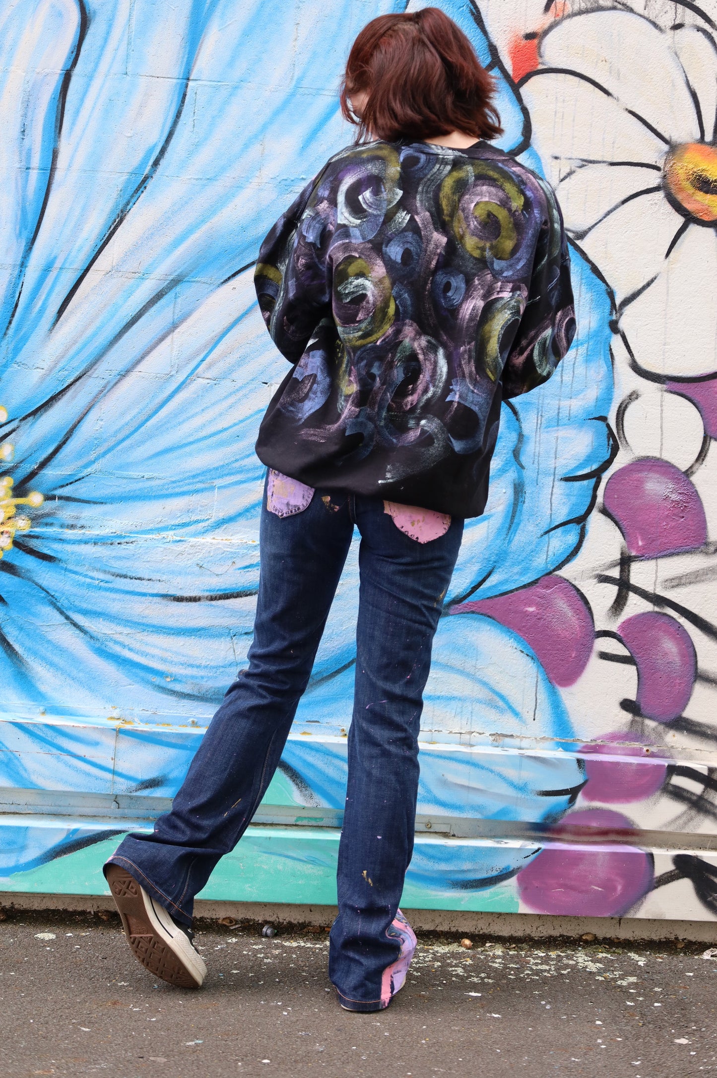 Pastel Bootleg Jeans