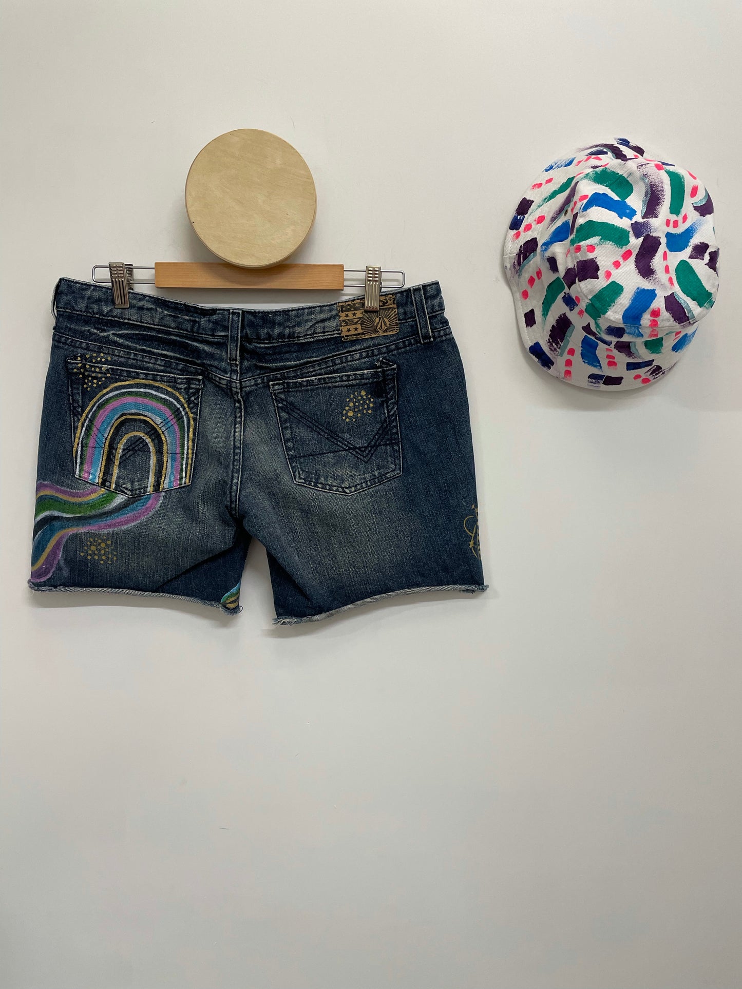 Rainbow Stripe Shorts Size 12
