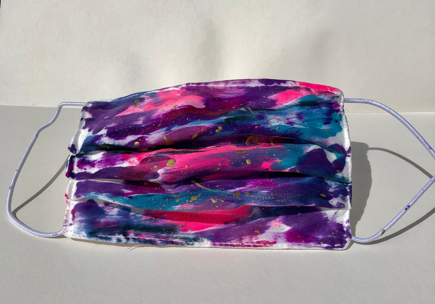 Southern Lights- Handpainted Face Mask