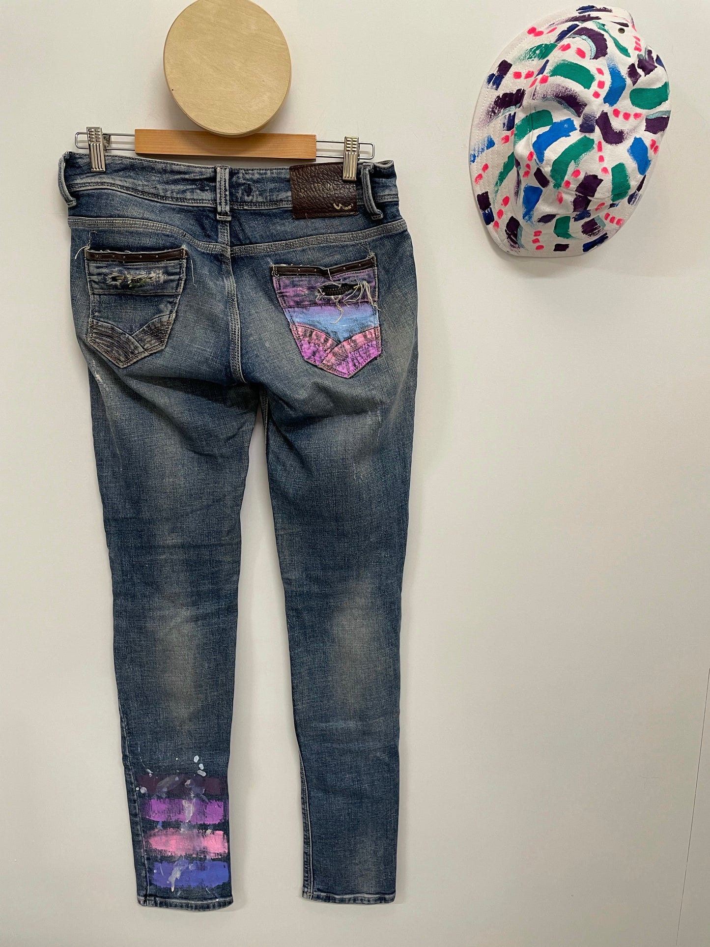 Stripe Jeans Size 28