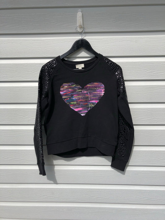 Dreamy Rainbowscape Upcycled Sweater Size S