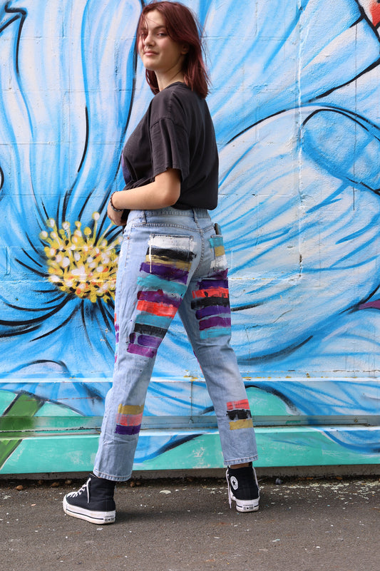 upcycled jeans