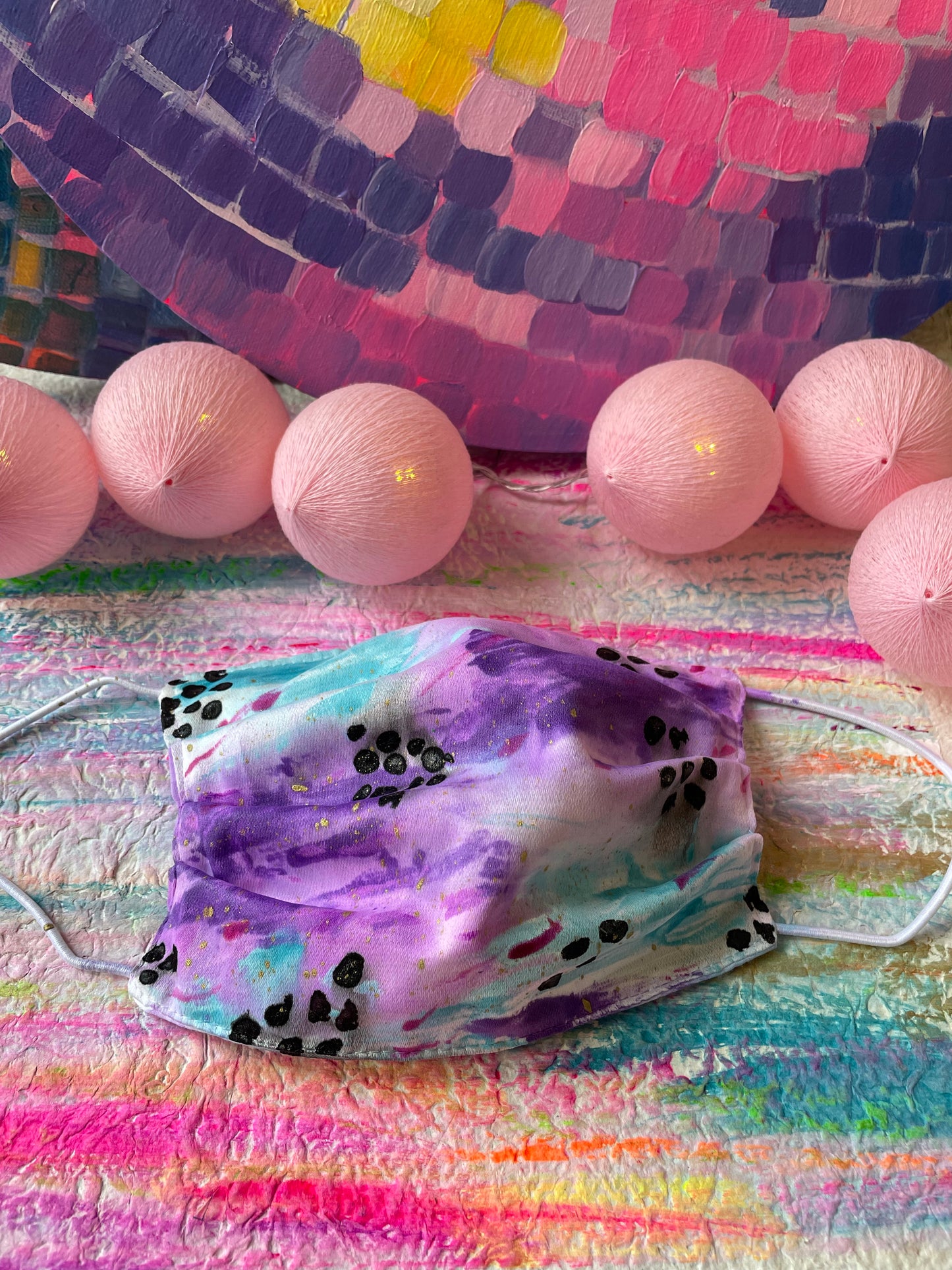 Dreamy Genie  - Handpainted Face Mask