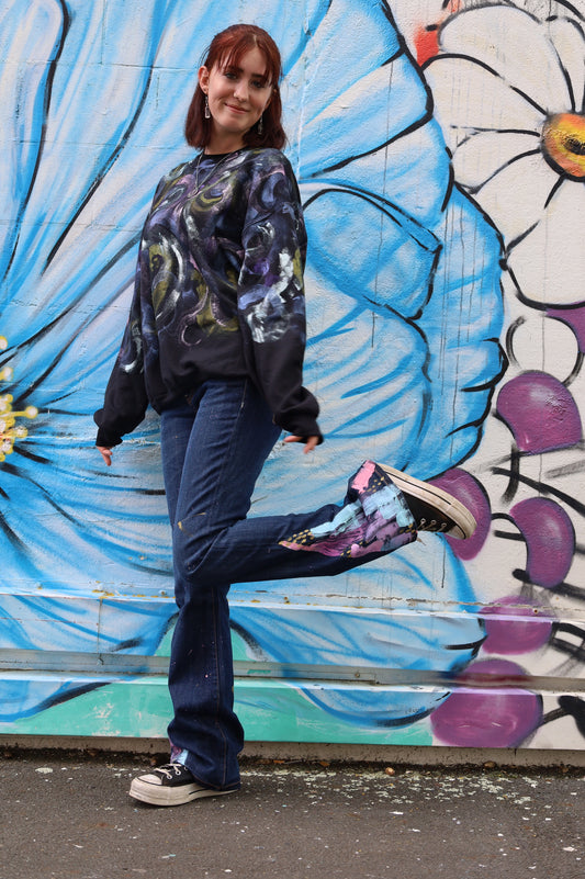 Pastel Bootleg Jeans