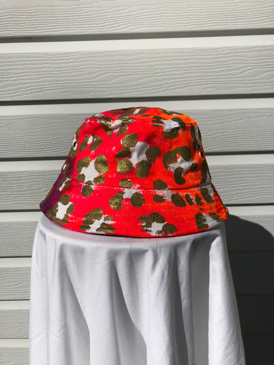 Rainbow Leopard - 100% Heavy Brushed Cotton Bucket Hat