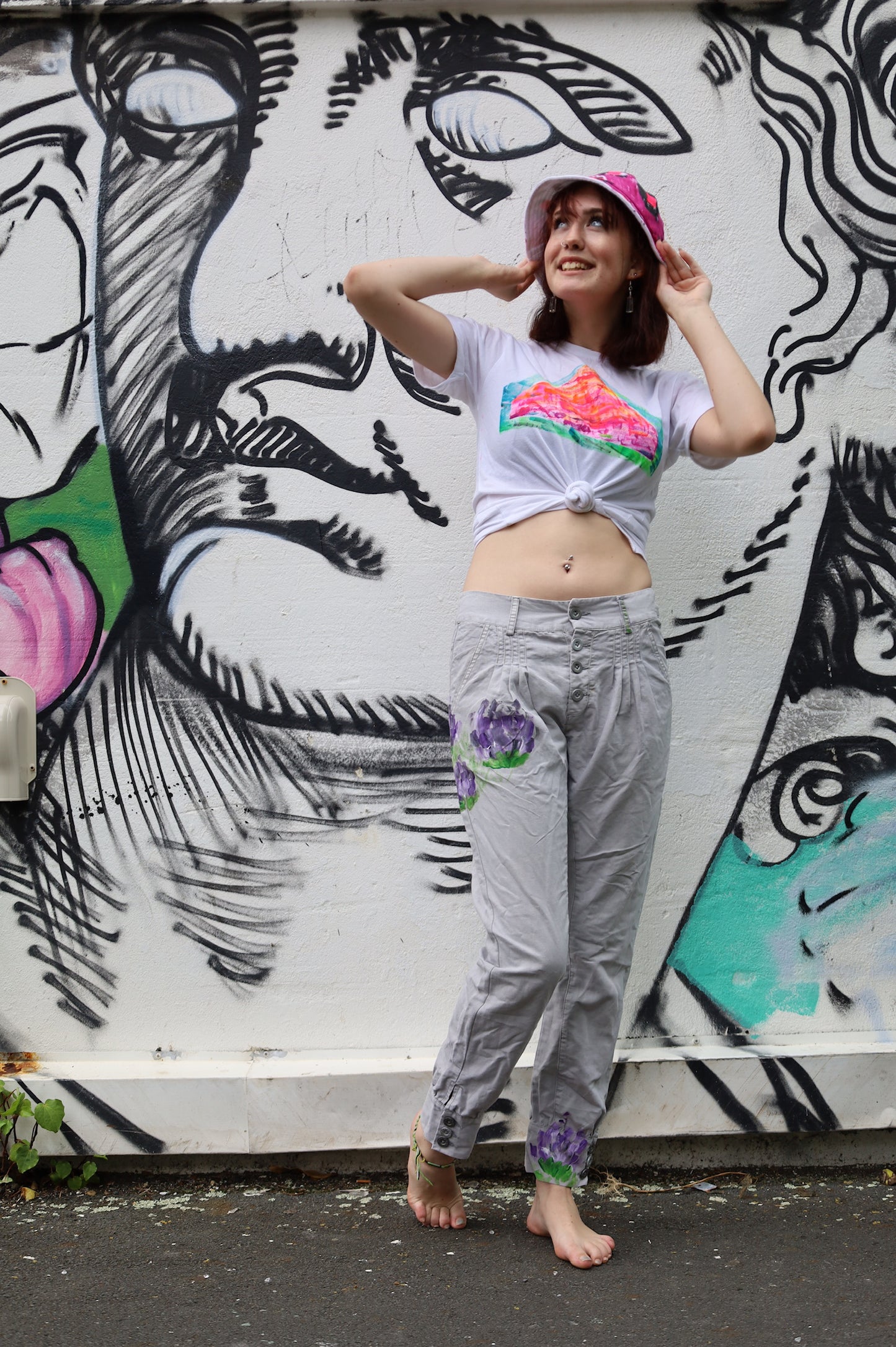 Pink Leopard- 100% Heavy Brushed Cotton Bucket Hat