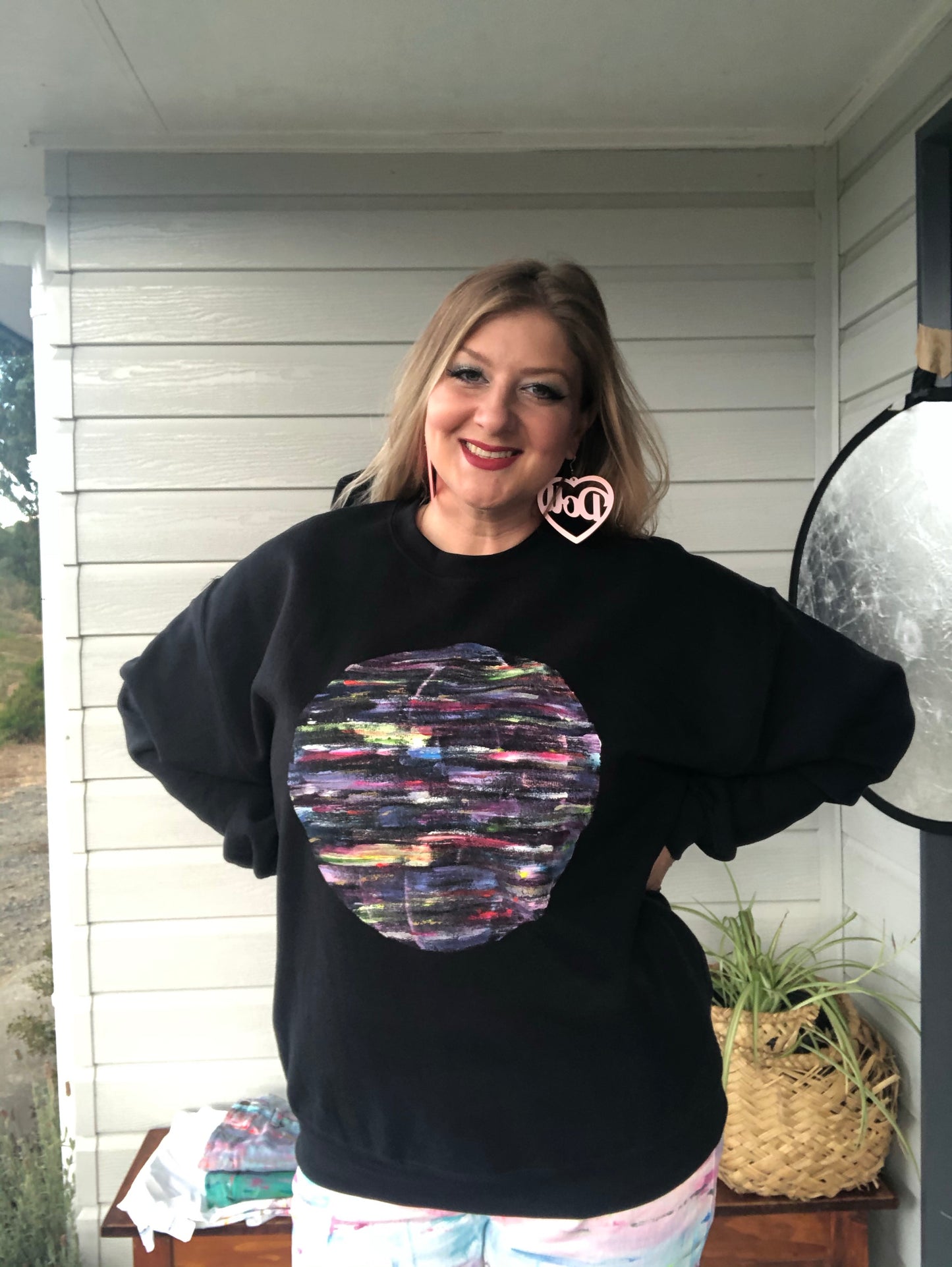 Dreamy Rainbowscape 1 Sweater Size XL