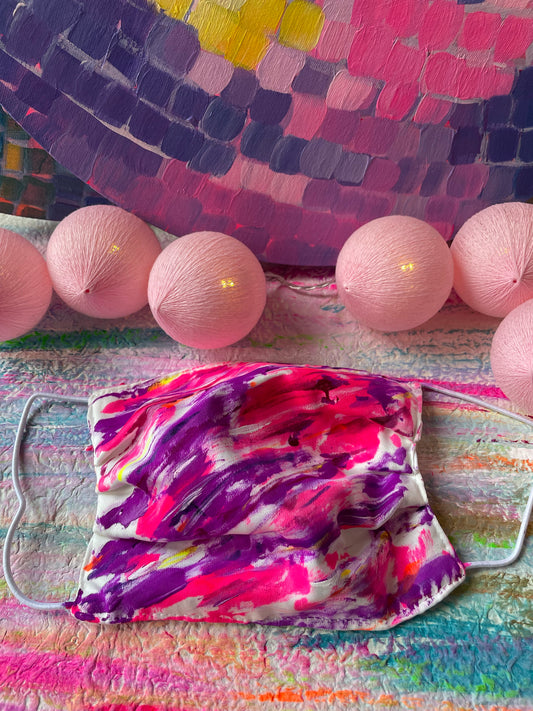 Sketchy Candy - Handpainted Face Mask